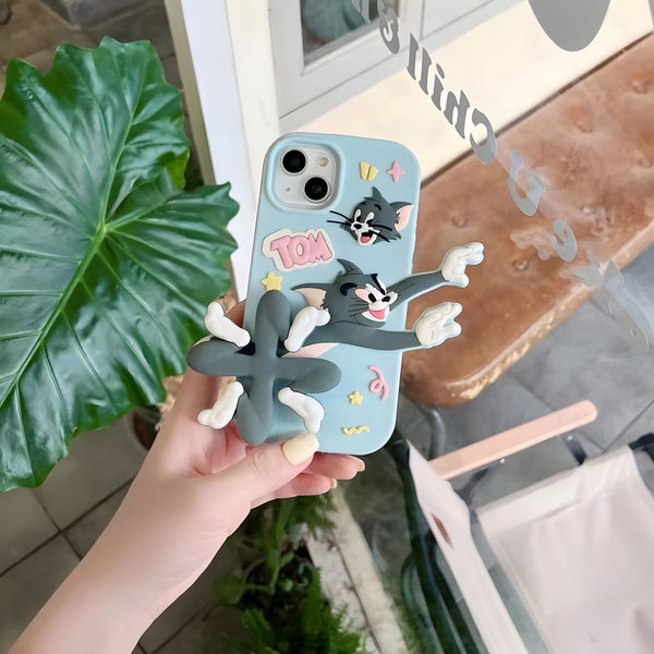 M.T Silicone Soft 3D Running Cartoon Phone Case - iPhone 14pro And 15 pro Model