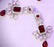 M.T RED AMARICAN Diamond sets pair with earrings