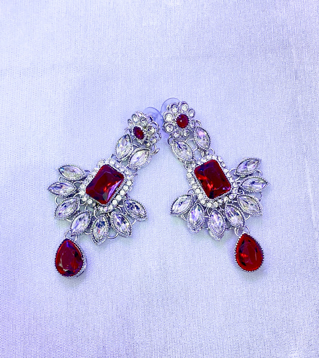 M.T RED AMARICAN Diamond sets pair with earrings