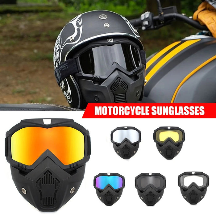 M.T Motorcycle Goggles Face Mask Dirt Bike Motocross Off-Road MX ATV Eyewear Glasses